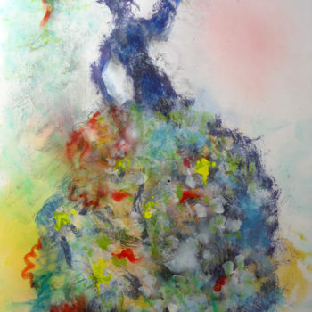 Картина под названием "Danseuse espagnole…" - Dominique Bertrand, Подлинное произведение искусства, Акрил