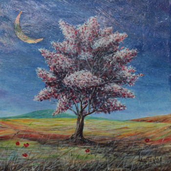 Картина под названием ""Cromatismo silenzi…" - Donato Larotonda, Подлинное произведение искусства, Акрил Установлен на Дерев…