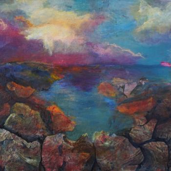 Картина под названием "Spring Dawn" - Dora Stork, Подлинное произведение искусства, Акрил
