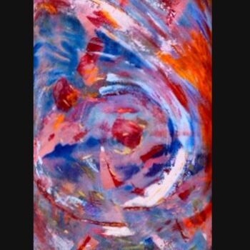 Painting titled "Abstract Vision in…" by Dorienne Carmel, Original Artwork, Oil