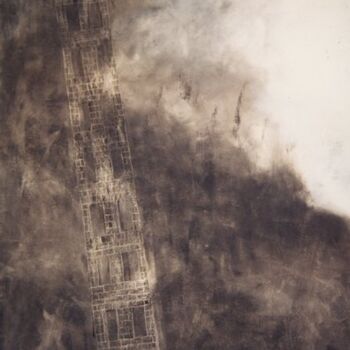 Peinture intitulée "La tour qui penche" par Dorine Knecht, Œuvre d'art originale, Pastel