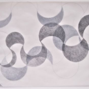 Desenho intitulada "moony (many-layered)" por Dorothea Breit, Obras de arte originais, Lápis