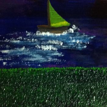 Pittura intitolato "Seascape" da Dada, Opera d'arte originale, Olio