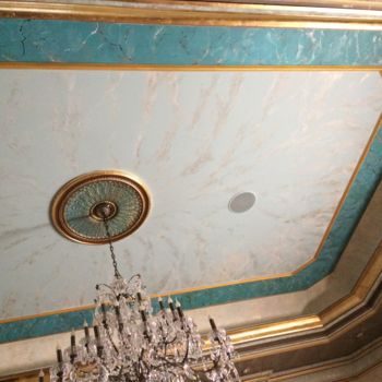 Peinture intitulée "Painted ceiling wit…" par Irena Dukule, Œuvre d'art originale
