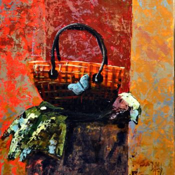 Peinture intitulée "612-panier.jpg" par Gérard Dupuch, Œuvre d'art originale, Acrylique