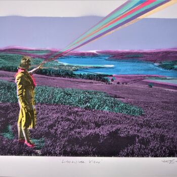 Druckgrafik mit dem Titel "'Lochside View' - C…" von Dylan Bell (Bells Galleries), Original-Kunstwerk, Sprühfarbe