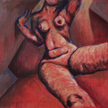 Pintura titulada "A suffocating Prese…" por Dzovig Arnelian, Obra de arte original, Acrílico