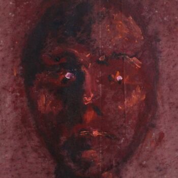绘画 标题为“Face II” 由Dzovig Arnelian, 原创艺术品, 丙烯