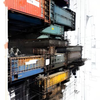 Digital Arts titled "container 1" by E.Rao, Original Artwork, AI generated image