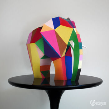 Sculpture titled "Sculpture abstraite…" by Ecogami, Original Artwork, Paper