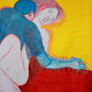 Dibujo titulada "Couple" por Eddy Legrand, Obra de arte original, Acrílico