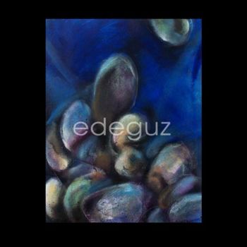 Pittura intitolato "bluestones2" da Edeguz, Opera d'arte originale