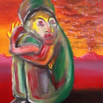 Pintura intitulada "Paranoia" por Edith Donc, Obras de arte originais, Acrílico