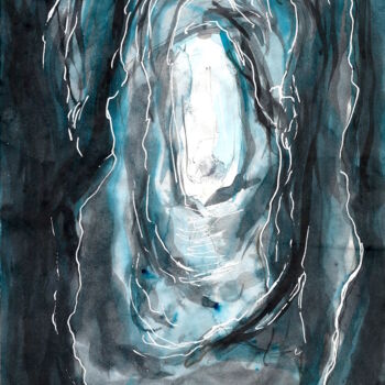 "Moment de reve IV" başlıklı Resim Edith Donc tarafından, Orijinal sanat, Tükenmez kalem