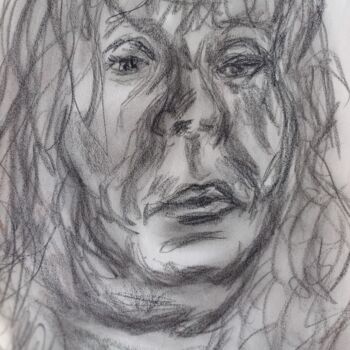 Drawing titled "Sleepy mum,copyrigh…" by Edonista21, Original Artwork, Charcoal