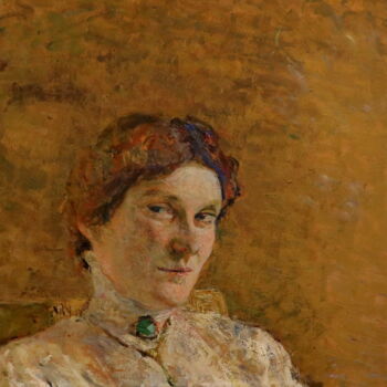 绘画 标题为“Portrait de Madame…” 由Édouard Vuillard, 原创艺术品, 油