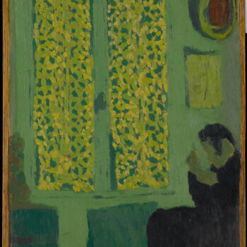 绘画 标题为“L'Intérieur vert” 由Édouard Vuillard, 原创艺术品, 油