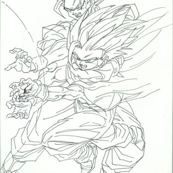 dragon ball z coloring pages goku kamehameha