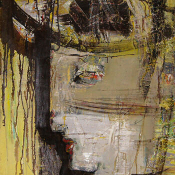 Картина под названием "Profile" - Edward Belsky, Подлинное произведение искусства, Масло