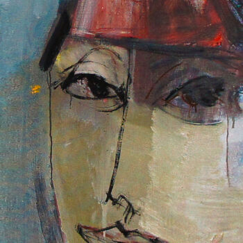 Картина под названием "Arlequin" - Edward Belsky, Подлинное произведение искусства, Масло