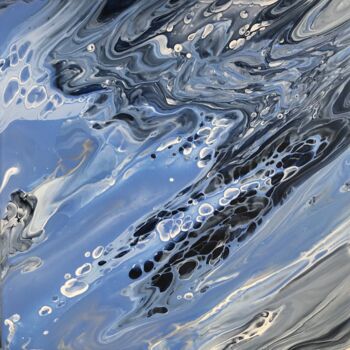 Картина под названием "Summer rain" - Екатерина Дергачева, Подлинное произведение искусства, Акрил