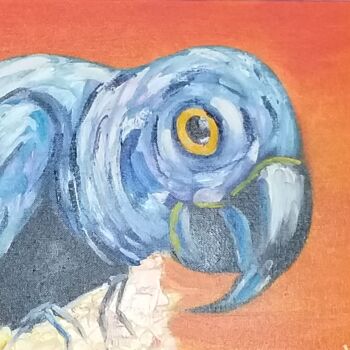Pintura titulada "Попугай" por Elvira Sheremeteva, Obra de arte original, Oleo
