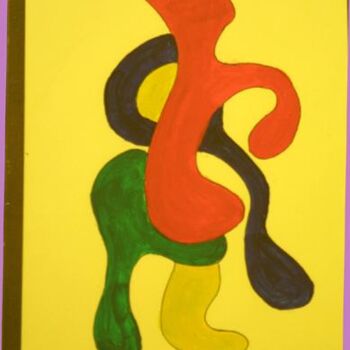Peinture intitulée ""TWISTED MIND"" par Elaine Beverley Tyrrell, Œuvre d'art originale, Huile