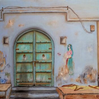 「Jodhpur」というタイトルの絵画 Elaine Nederlofによって, オリジナルのアートワーク, オイル