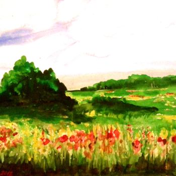 Painting titled "Le soleil d'été.jpg" by Elen Ruzh, Original Artwork