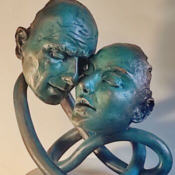 Escultura titulada ""Endless Love"" por Elena Kraft, Obra de arte original, Arcilla