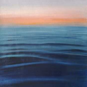 Pittura intitolato "Sea. Waves" da Elena Petrova, Opera d'arte originale, Olio