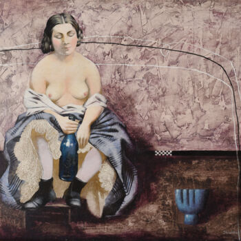 Malarstwo zatytułowany „In interior” autorstwa Elena Shichko, Oryginalna praca, Akryl