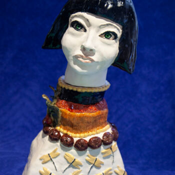 Sculpture titled "Bruna" by Elena Uljancic, Original Artwork, Ceramics