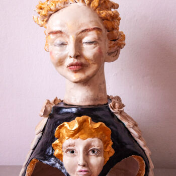 Sculpture titled "Keep Dreaming" by Elena Uljancic, Original Artwork, Ceramics