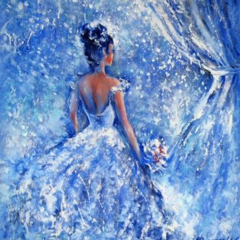 Pintura titulada "The Bride oil paint…" por Eleonora Taranova, Obra de arte original, Oleo