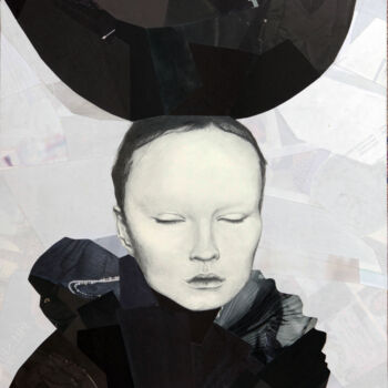 Collages titulada "night" por Elina Evstig, Obra de arte original, Collages