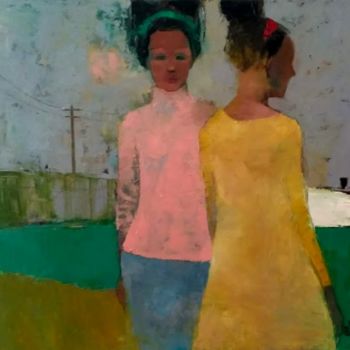 Malarstwo zatytułowany „Sisters” autorstwa Elinor Brodsky, Oryginalna praca, Olej