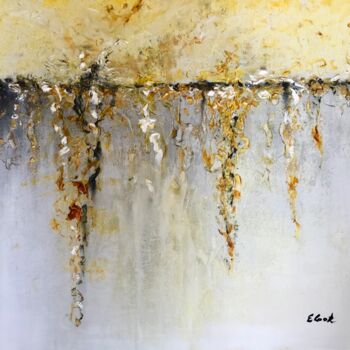 Schilderij getiteld "Tears of Gold" door Elisa Cook, Origineel Kunstwerk, Olie