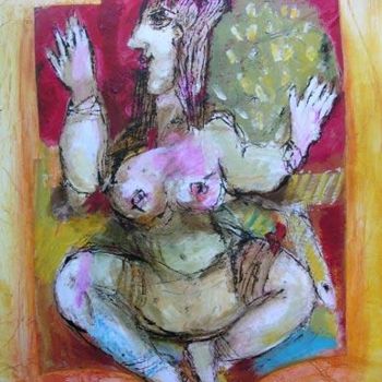 Painting titled "l'orientale" by Elisabeth Brainos, Original Artwork