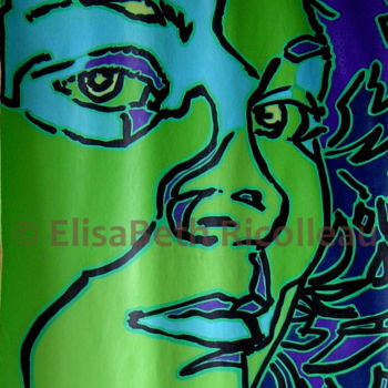 Painting titled "Noemie 02" by Elisabeth Ricolleau Artiste Peintre, Original Artwork