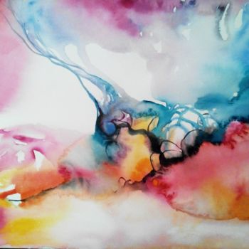 Peinture intitulée "ES-A17-33" par Elisabeth Sandillon, Œuvre d'art originale, Aquarelle