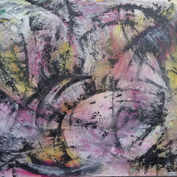 Painting titled "Sogni" by Elisa Perri, Original Artwork, Acrylic Mounted on Wood Stretcher frame