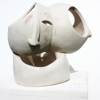 Rzeźba zatytułowany „Merging” autorstwa Elisaveta Sivas, Oryginalna praca, Glina