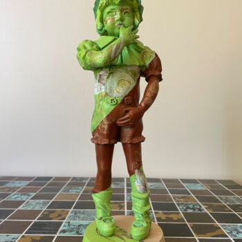 Sculpture titled "(PN°4) STATUETTE" by Elise Cabanes, Original Artwork, Resin