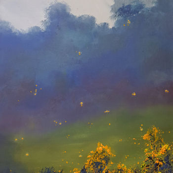 Картина под названием "Dance of the Firefly" - Elizabeth Williams, Подлинное произведение искусства, Масло