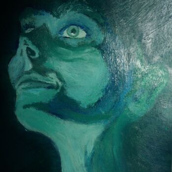 Painting titled "Woman" by Elke Matthaeus, Original Artwork, Acrylic