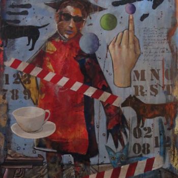 Peinture intitulée "Aucune Idée" par Elke Thiébaut, Œuvre d'art originale, Huile
