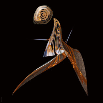 Arte digitale intitolato "dance2" da Youssef El Kharroufi, Opera d'arte originale, Pittura digitale