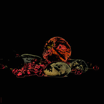 Arte digitale intitolato "pomme-4" da Youssef El Kharroufi, Opera d'arte originale, Pittura digitale