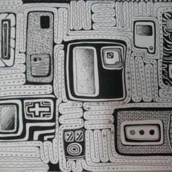 Рисунок под названием "Labyrinth" - Ellen Carmona-Kochoa, Подлинное произведение искусства